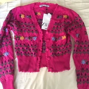 Zara Floral Cardigan